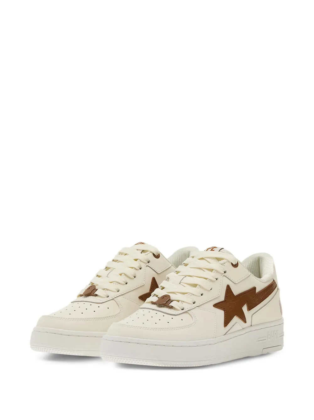 A BATHING APE Sta Icon #1 star-lightning sneakers Neutrals