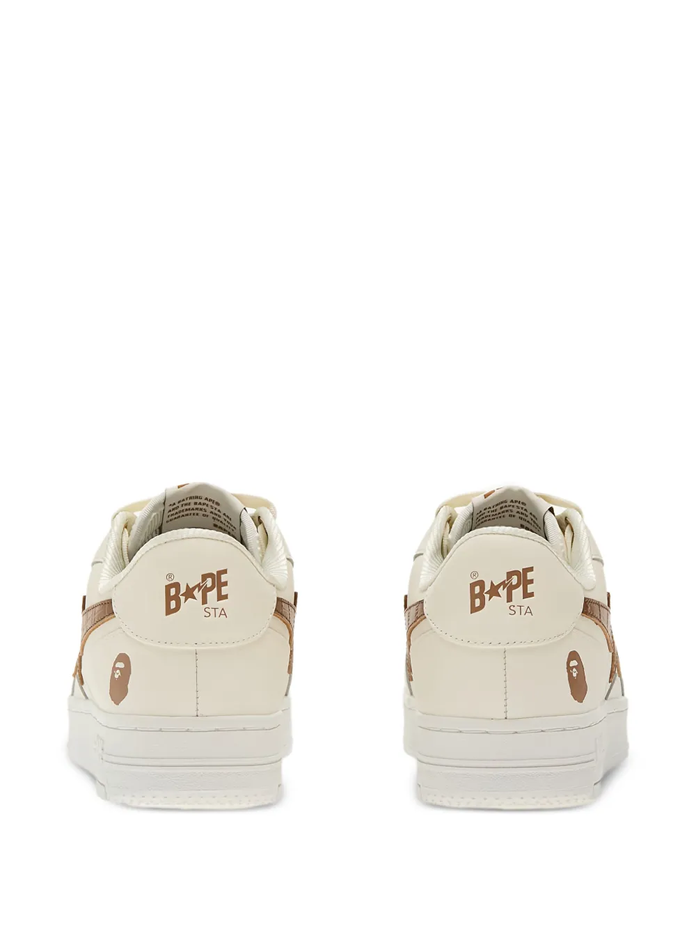 A BATHING APE Sta Icon #1 star-lightning sneakers Neutrals