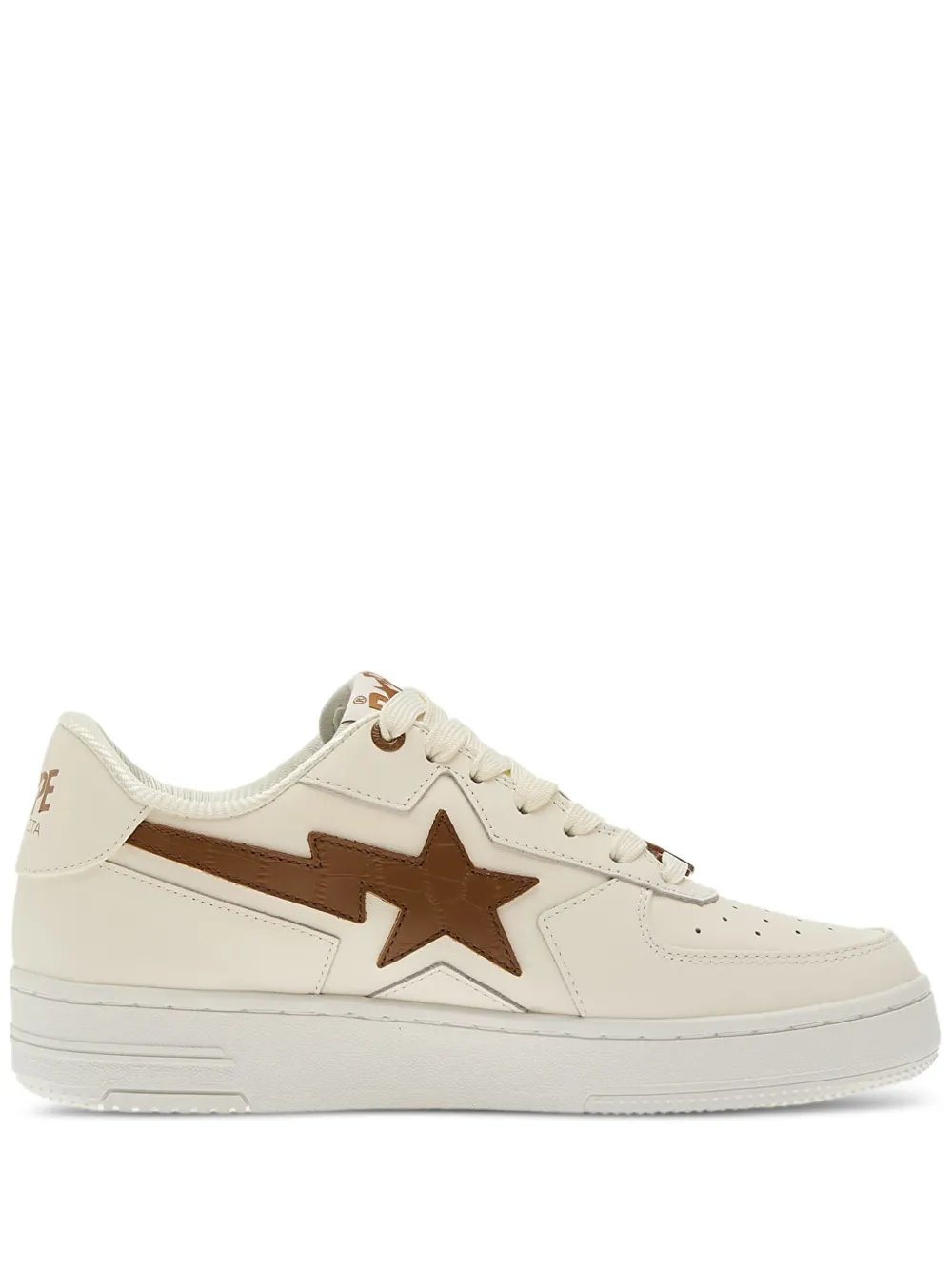 A BATHING APE Sta Icon #1 star-lightning sneakers Neutrals