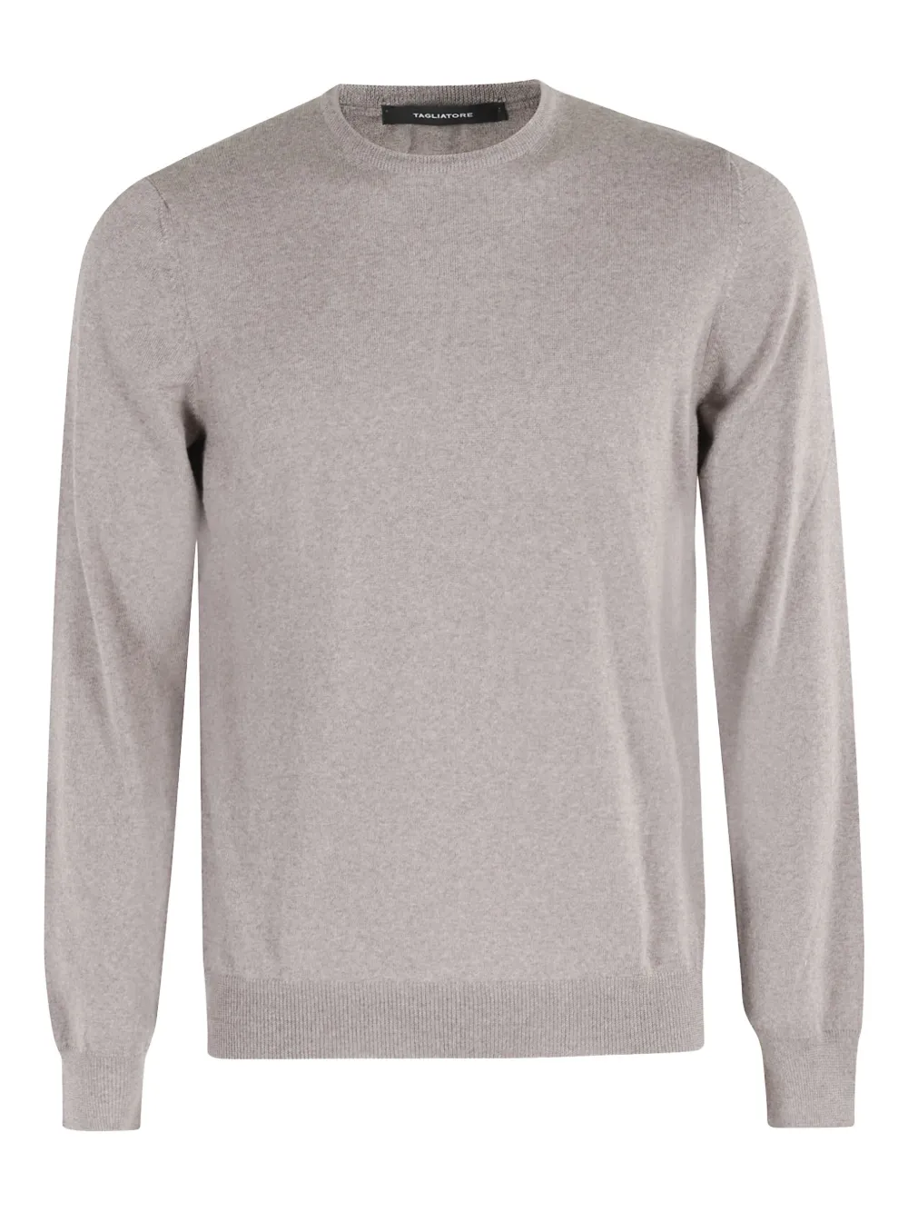 Tagliatore crew-neck virgin-wool sweater Grijs