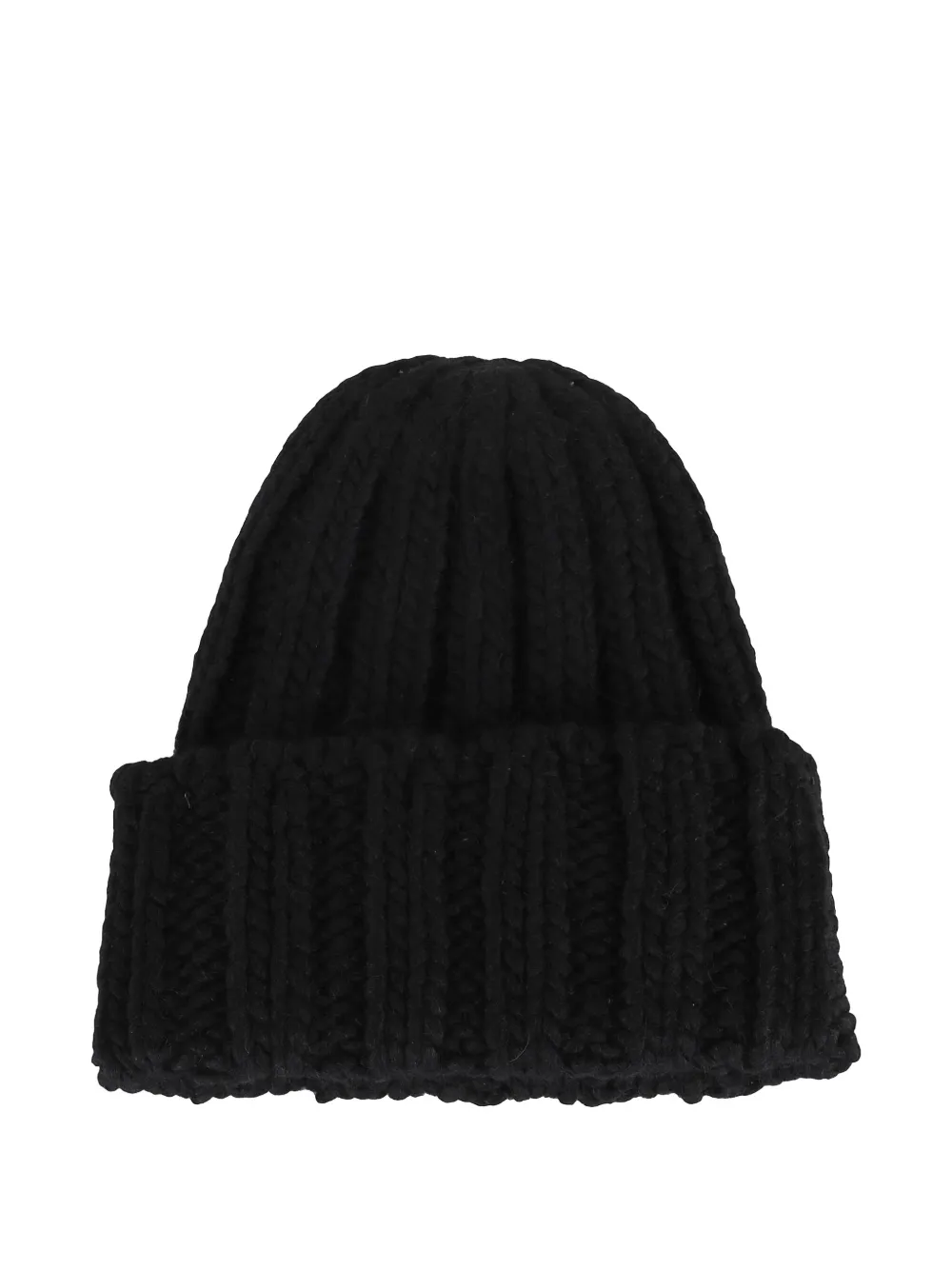 Woolrich cable-knit beanie hat Zwart