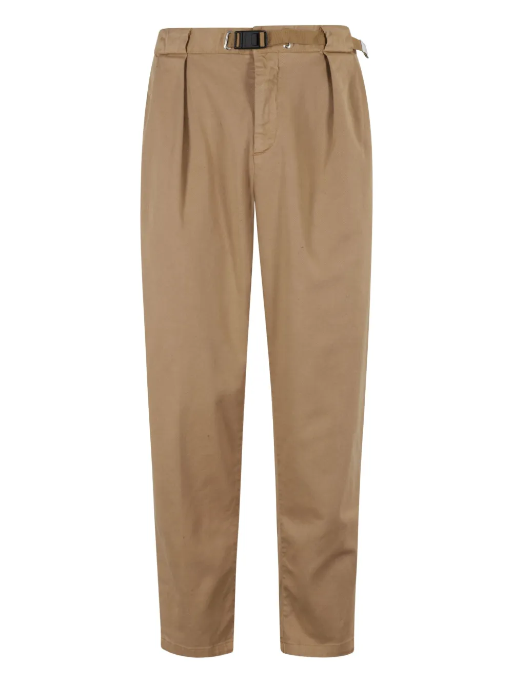 White Sand Geplooide broek met gespsluiting Bruin