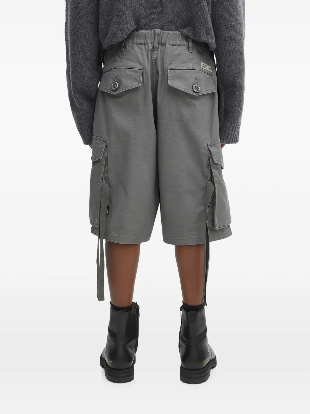 Neighborhood Cargo shorts met trekkoord Grijs