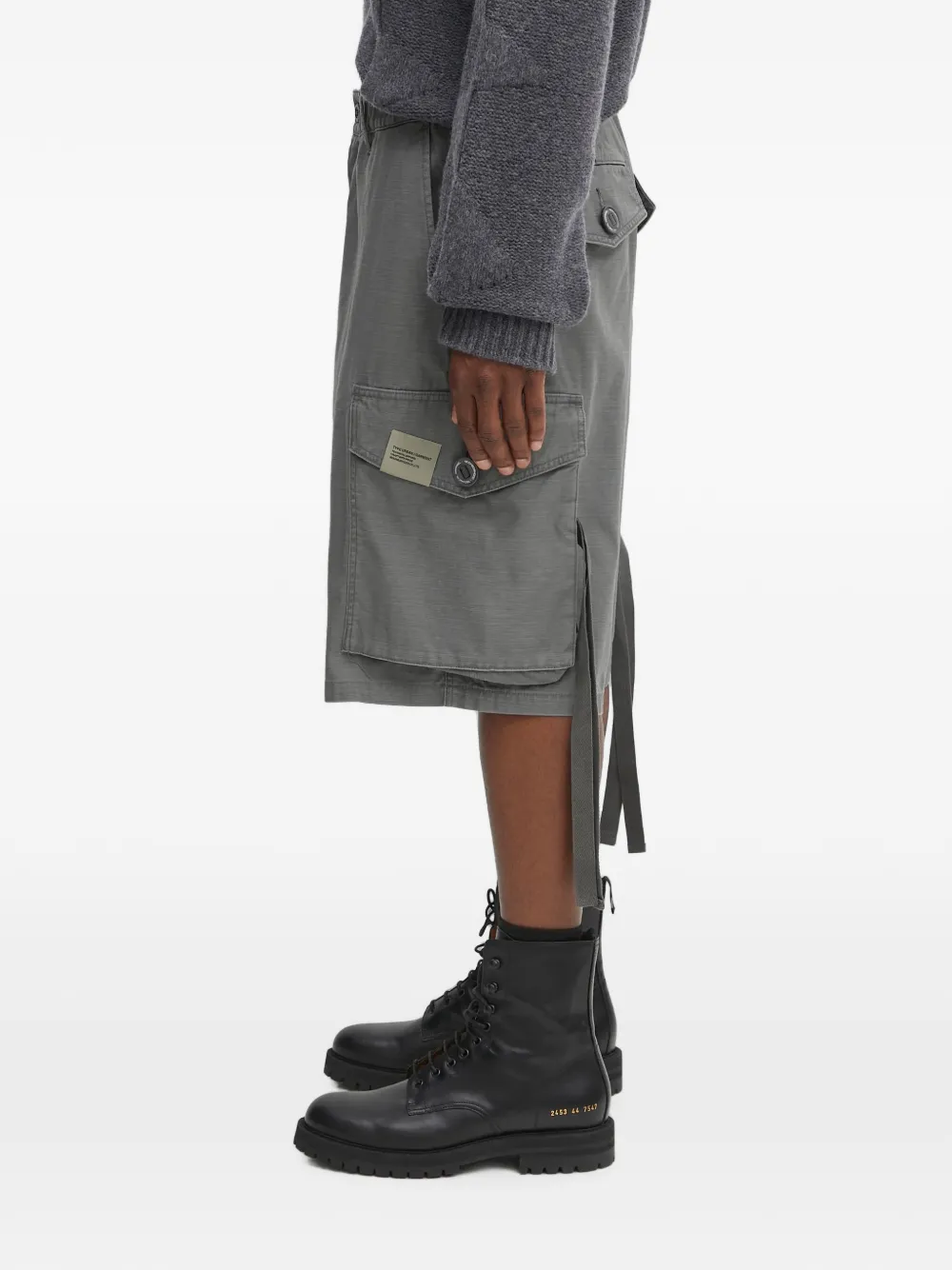 Neighborhood Cargo shorts met trekkoord Grijs