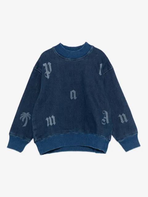 Palm Angels Kids sudadera con logo