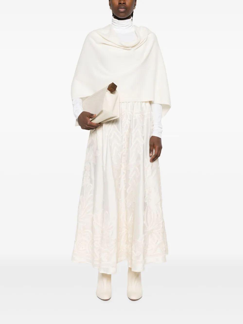 P.A.R.O.S.H. embroidered-detail flared maxi skirt | A-Line Skirts | Image 2