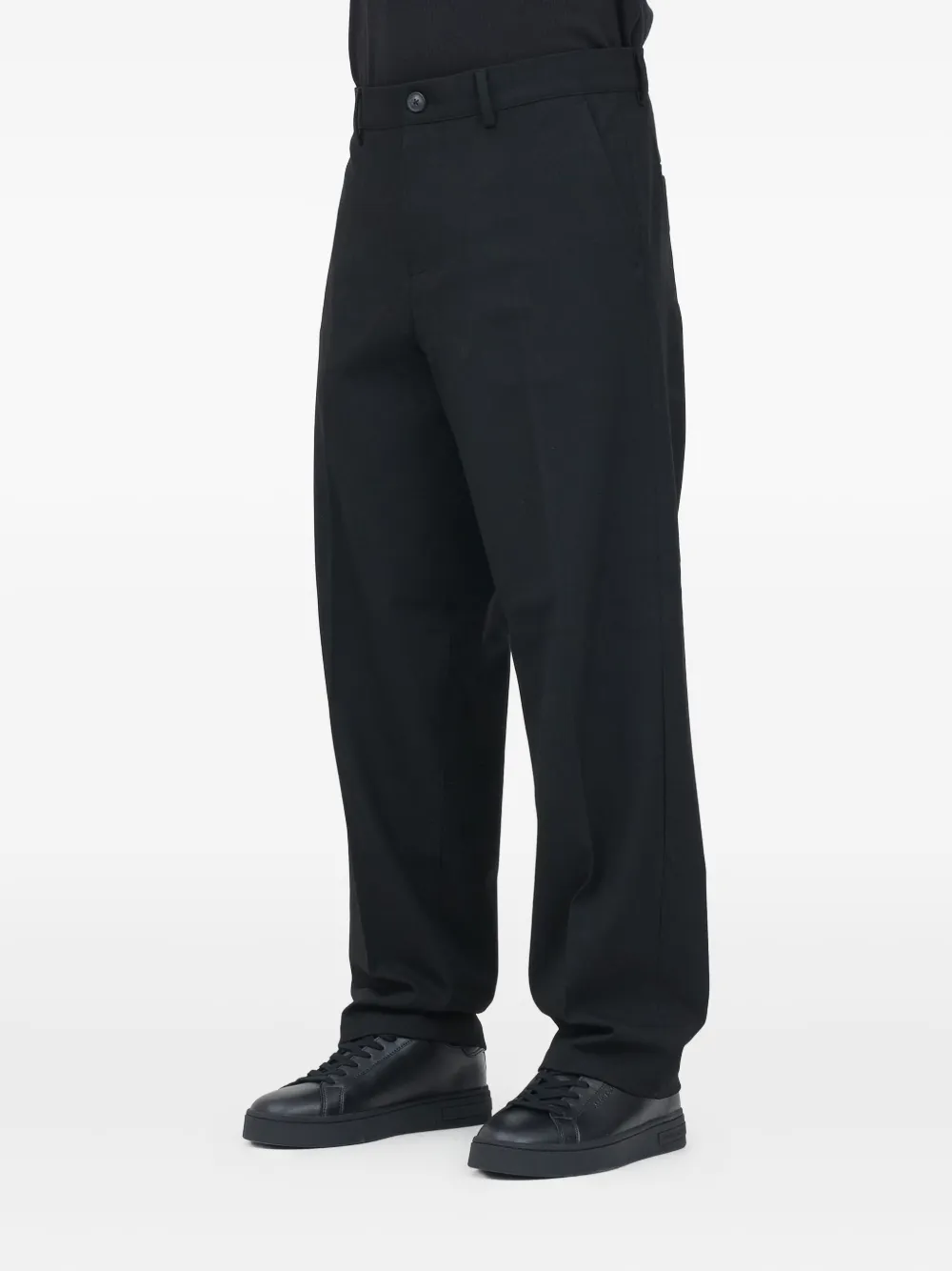 Selected Button Fly Trousers In Black