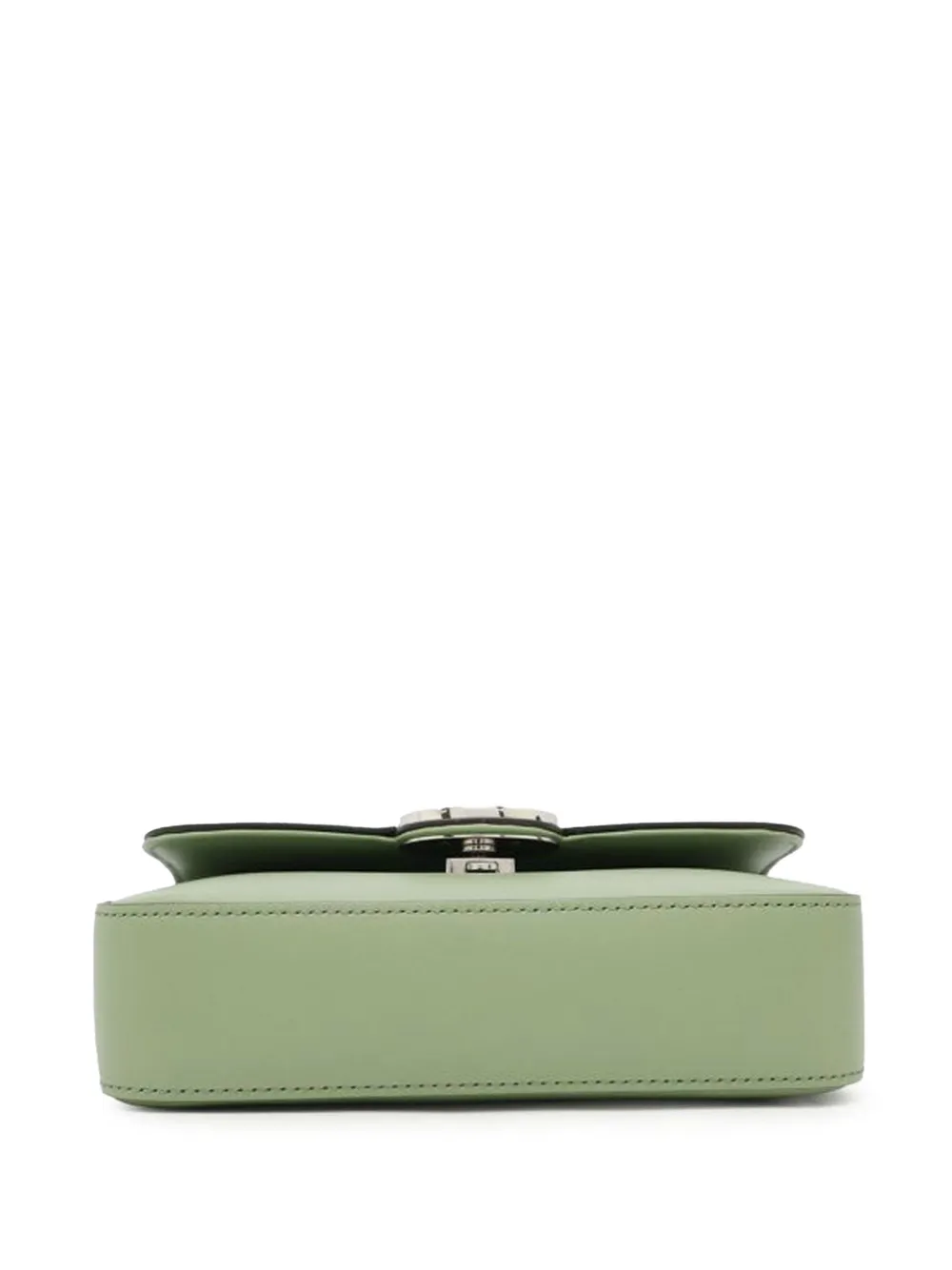 Pre-owned Gucci 2000-2015 Mini Leather Petite Gg Satchel In Green