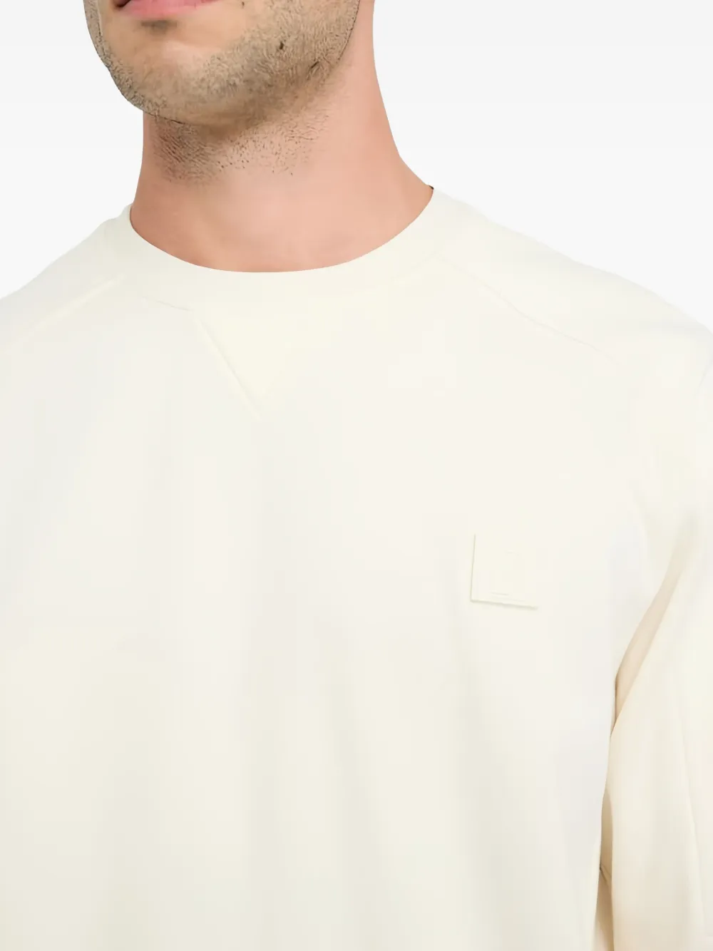 Liu •jo Panelled Crew Neck Sweatshirt In White