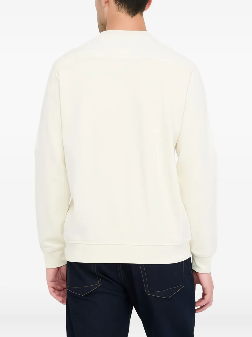 Liu •jo Panelled Crew Neck Sweatshirt In White