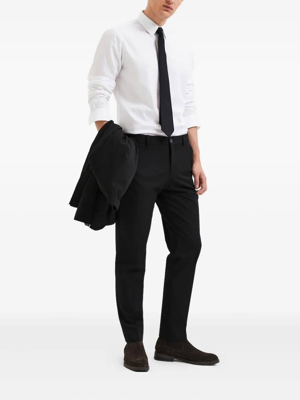  Selected Button-fastening Trousers - Black 