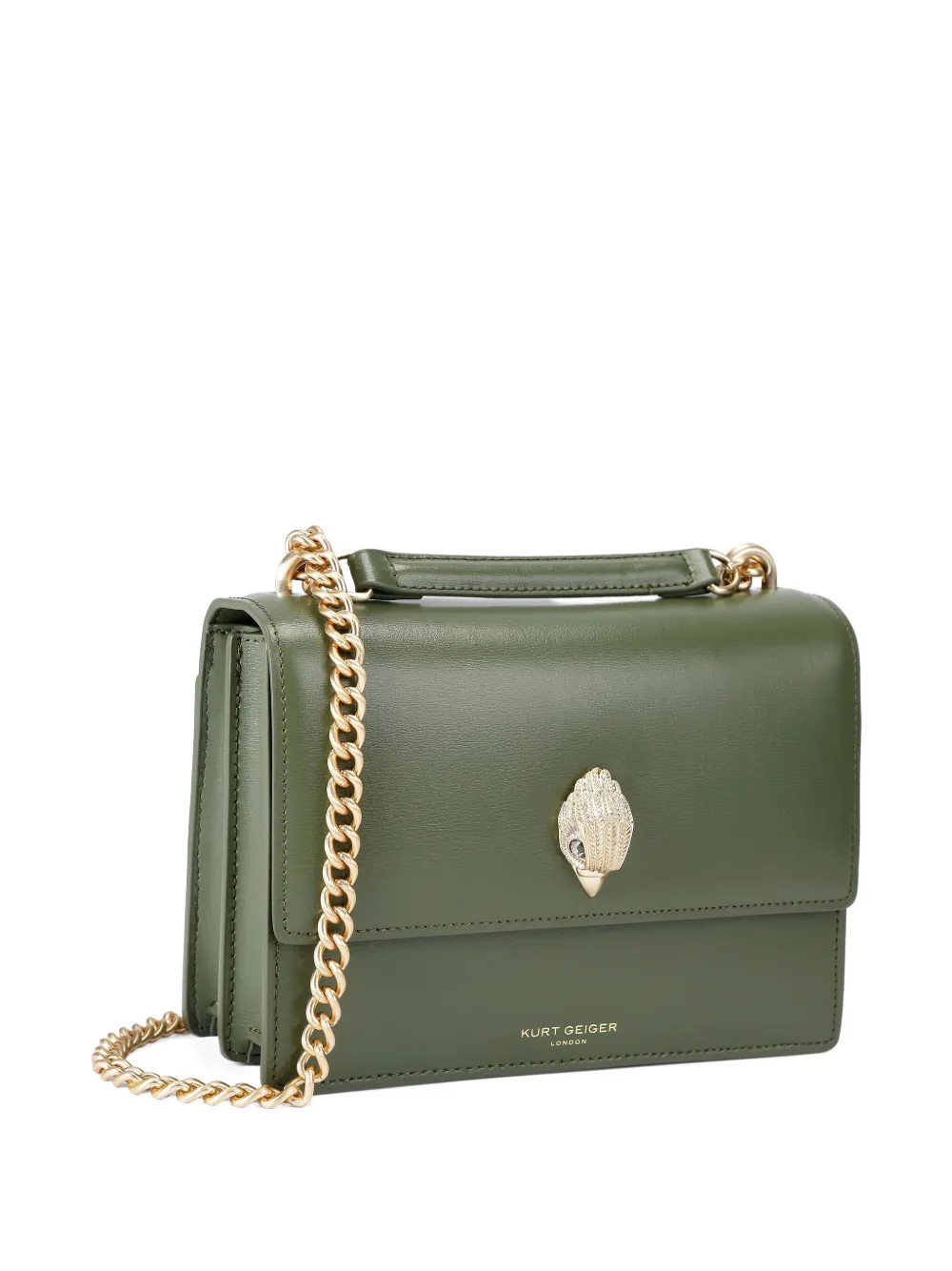 Kurt Geiger Shoreditch Embellished Cross Body Bag In Green