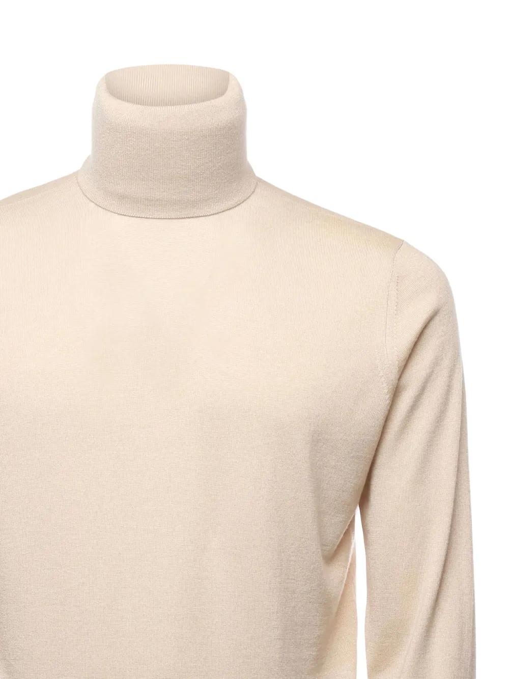 Alpha Studio Man Turtleneck Sand Size 42 Wool In Neutral