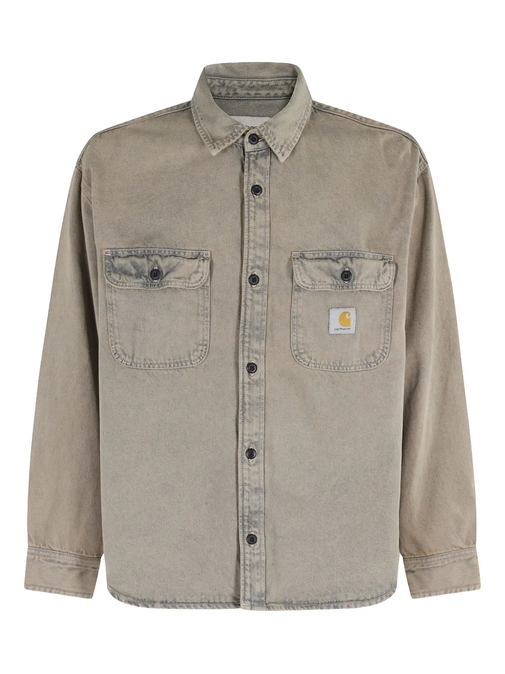 Carhartt WIP button-fastening patch-pocket shirt Blauw