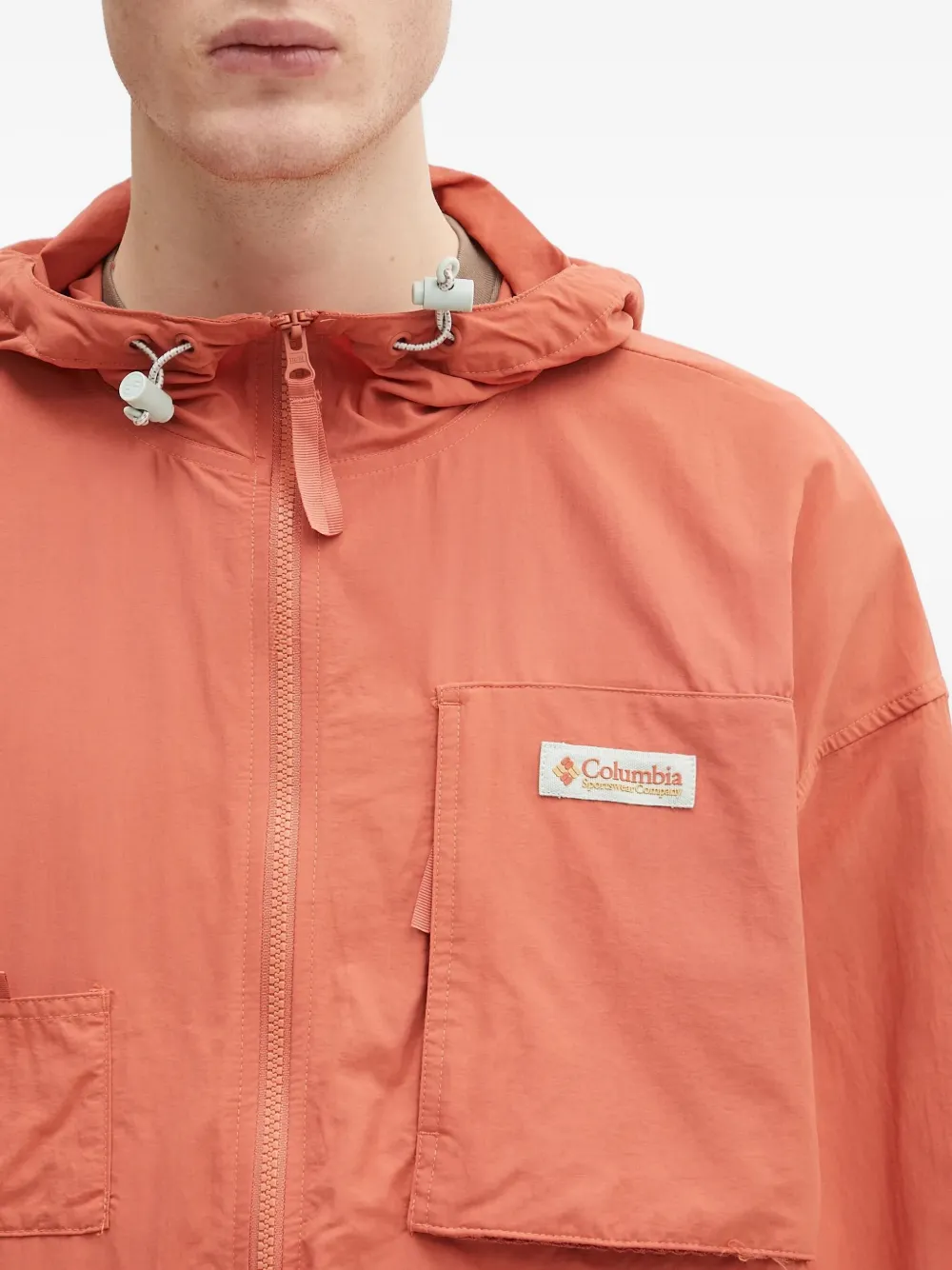 Columbia hooded windbreaker jacket Oranje
