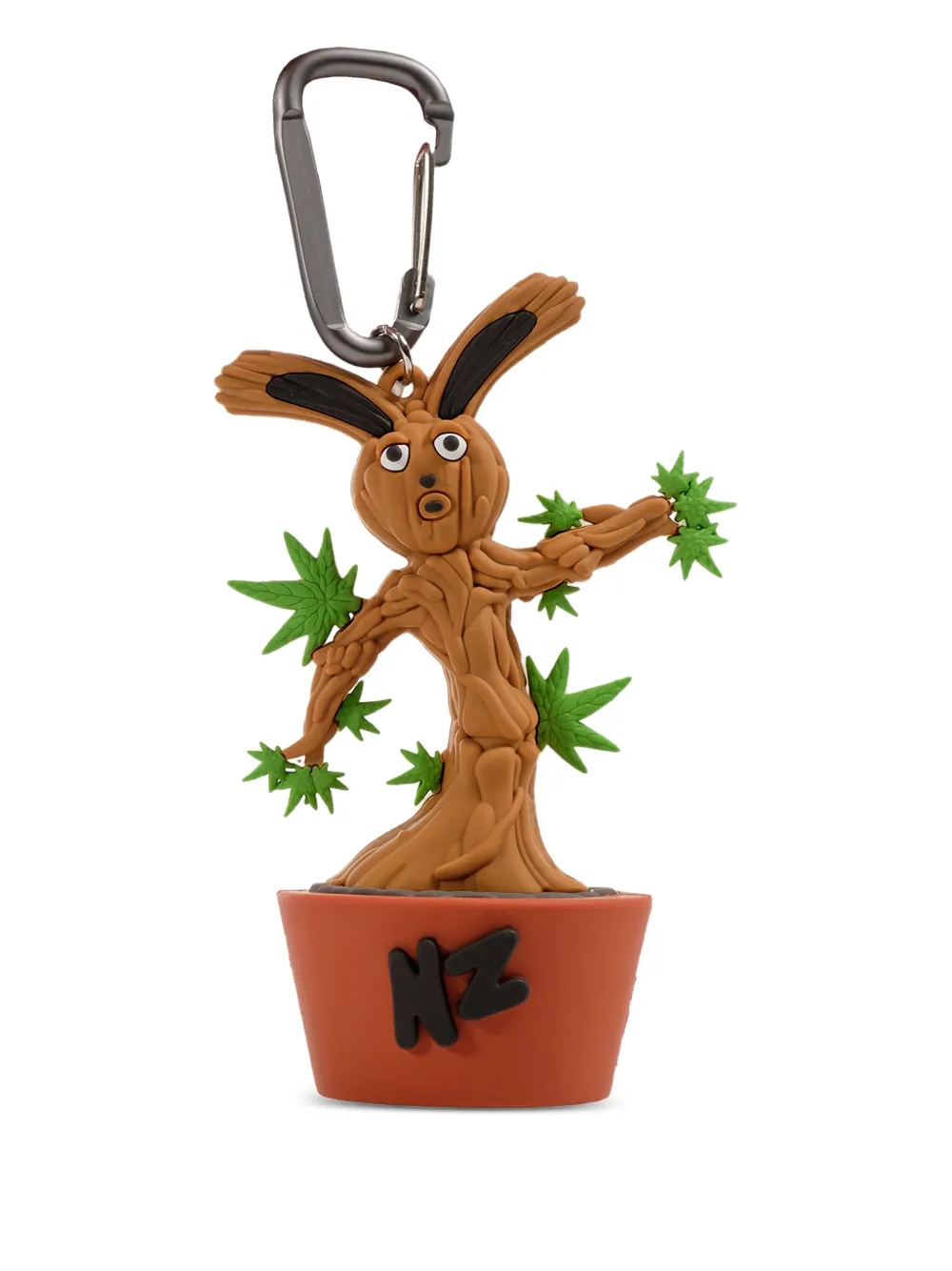 Natasha Zinko rabbit-plant keyring - ブラウン Natasha Zinko rabbit-plant keyring - ブラウン