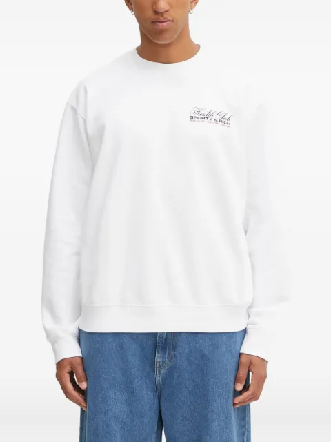 Sporty & Rich logo-detail crew-neck sweatshirt