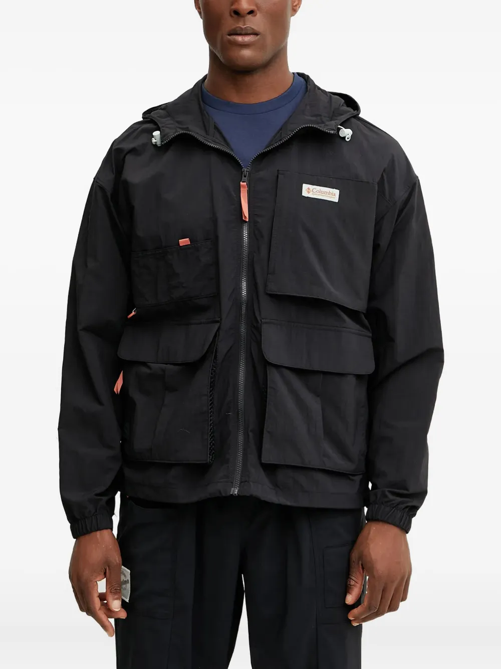 Columbia hooded windbreaker jacket Zwart