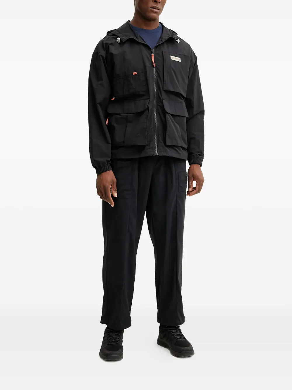 Columbia hooded windbreaker jacket Zwart