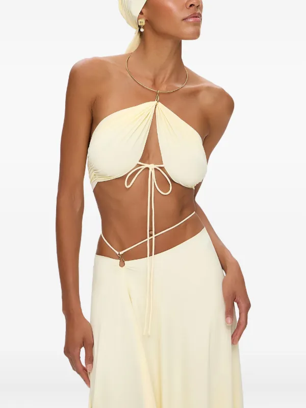 necklace for asymmetrical dress Araminta Mini Dress