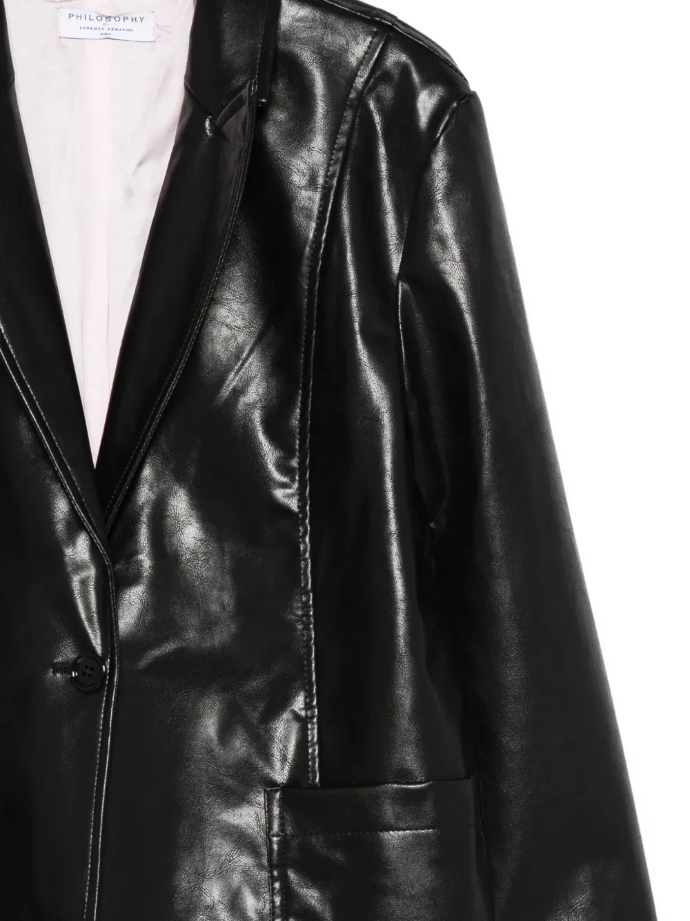 Philosophy Di Lorenzo Serafini Kids Blazer met enkele knoop en zak Zwart