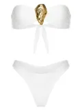 KOROBEYNIKOV shell-embellished bikini set - White