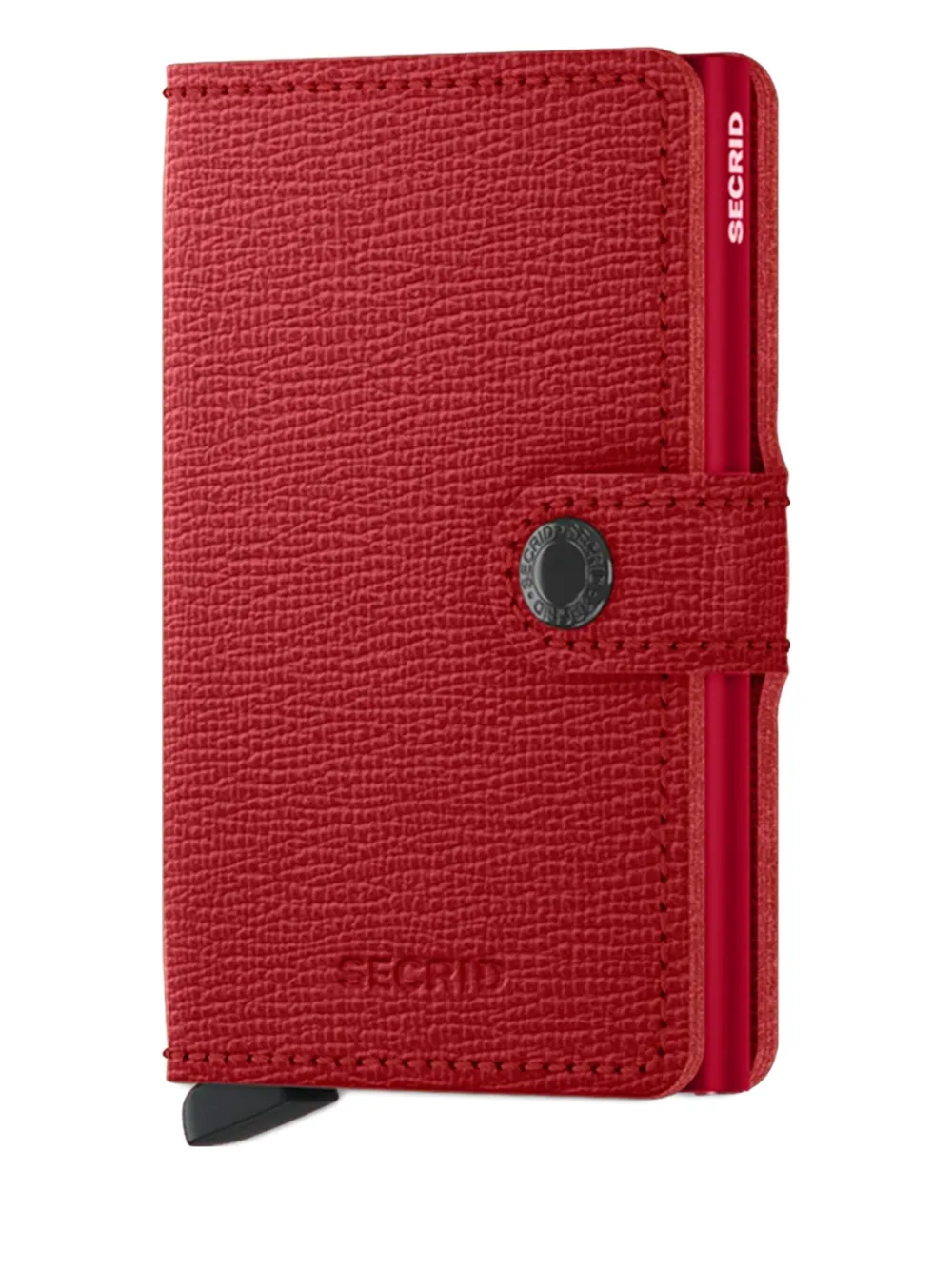 Secrid Leather Wallet In Red