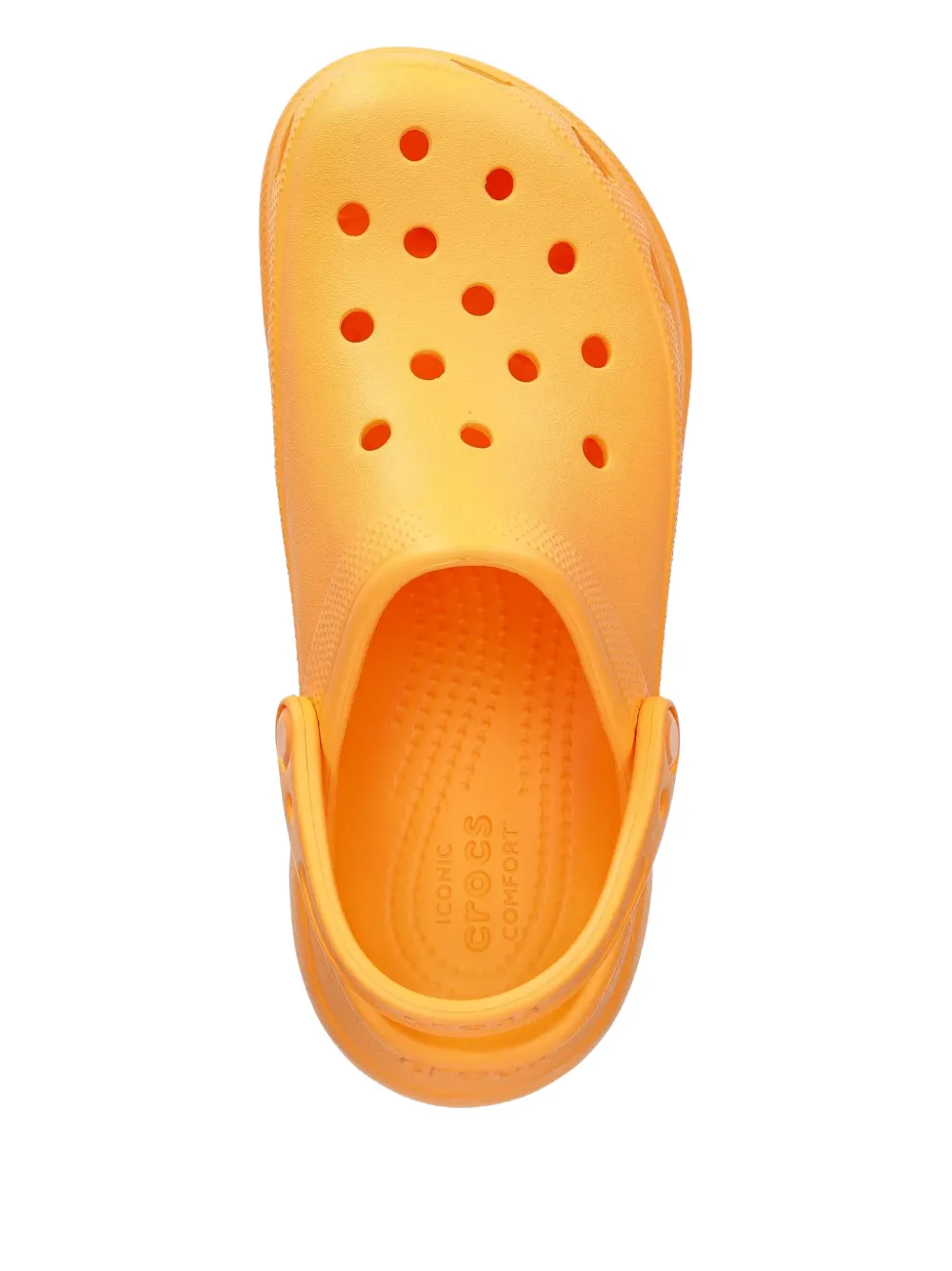 Crocs Geperforeerde slippers met plateauzool Oranje