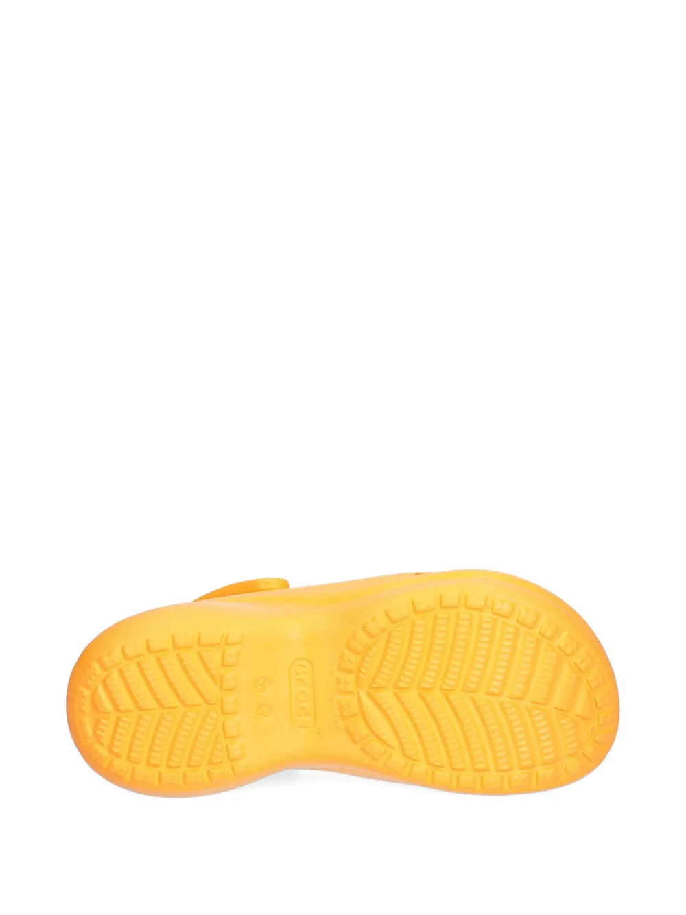 Crocs Geperforeerde slippers met plateauzool Oranje