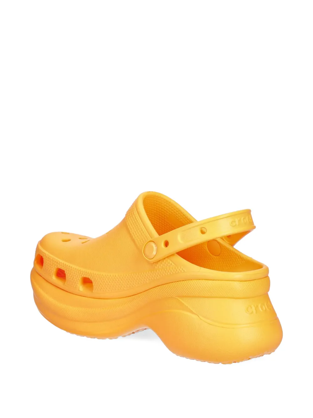 Crocs Geperforeerde slippers met plateauzool Oranje