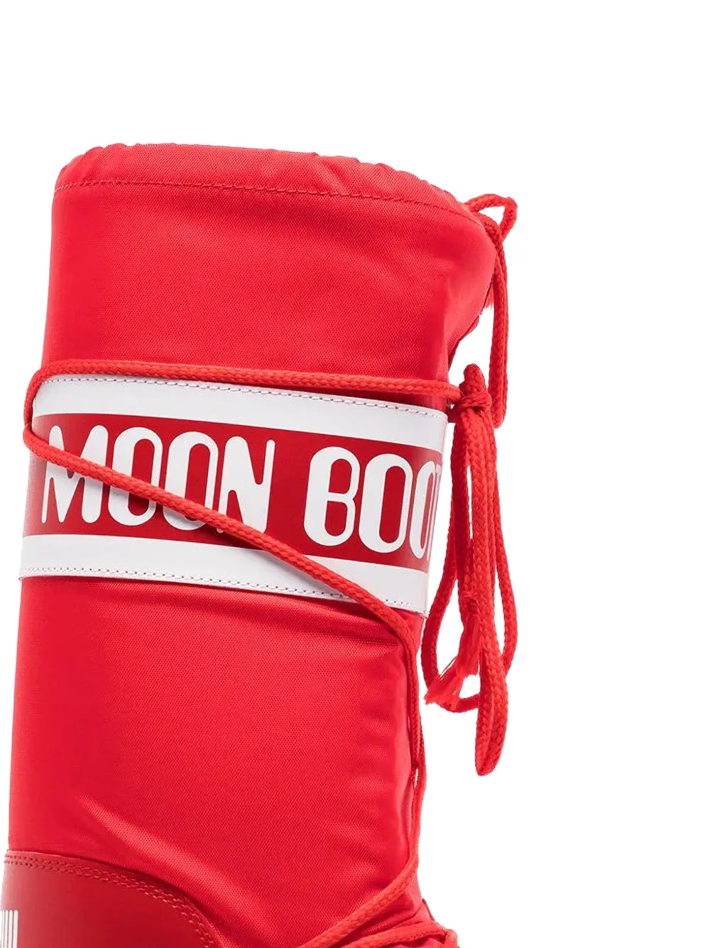Moon Boot Veterlaarzen met logo Rood