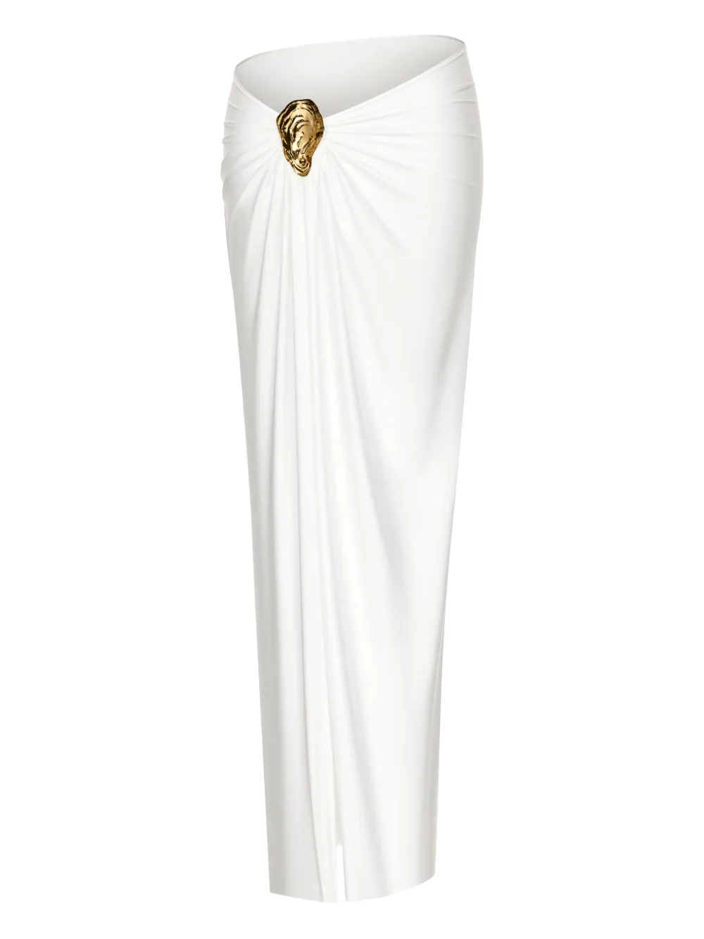 KOROBEYNIKOV oyster-embellished beach cover-up | White | Image 1