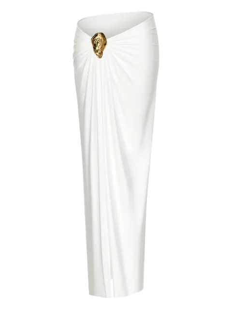 KOROBEYNIKOV oyster-embellished beach cover-up