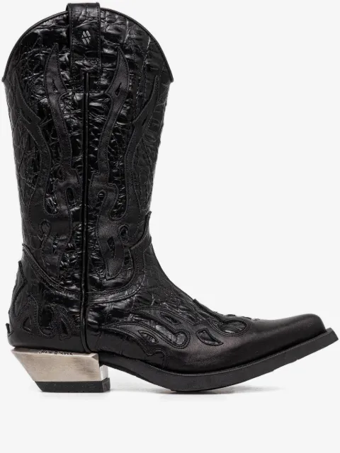 NEW ROCK 40mm leather boots