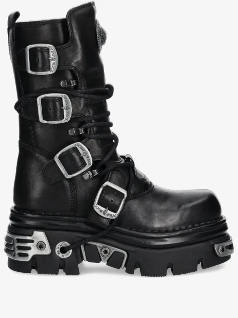 NEW ROCK 70mm leather platform boots