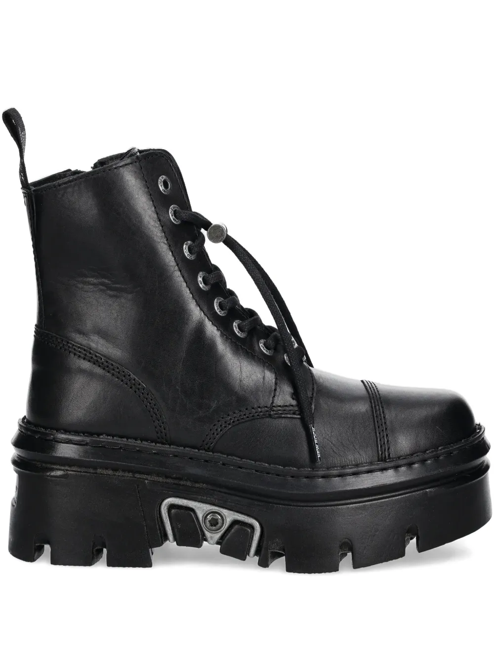 NEW ROCK 60mm lace-up platform boots | Black | Image 1