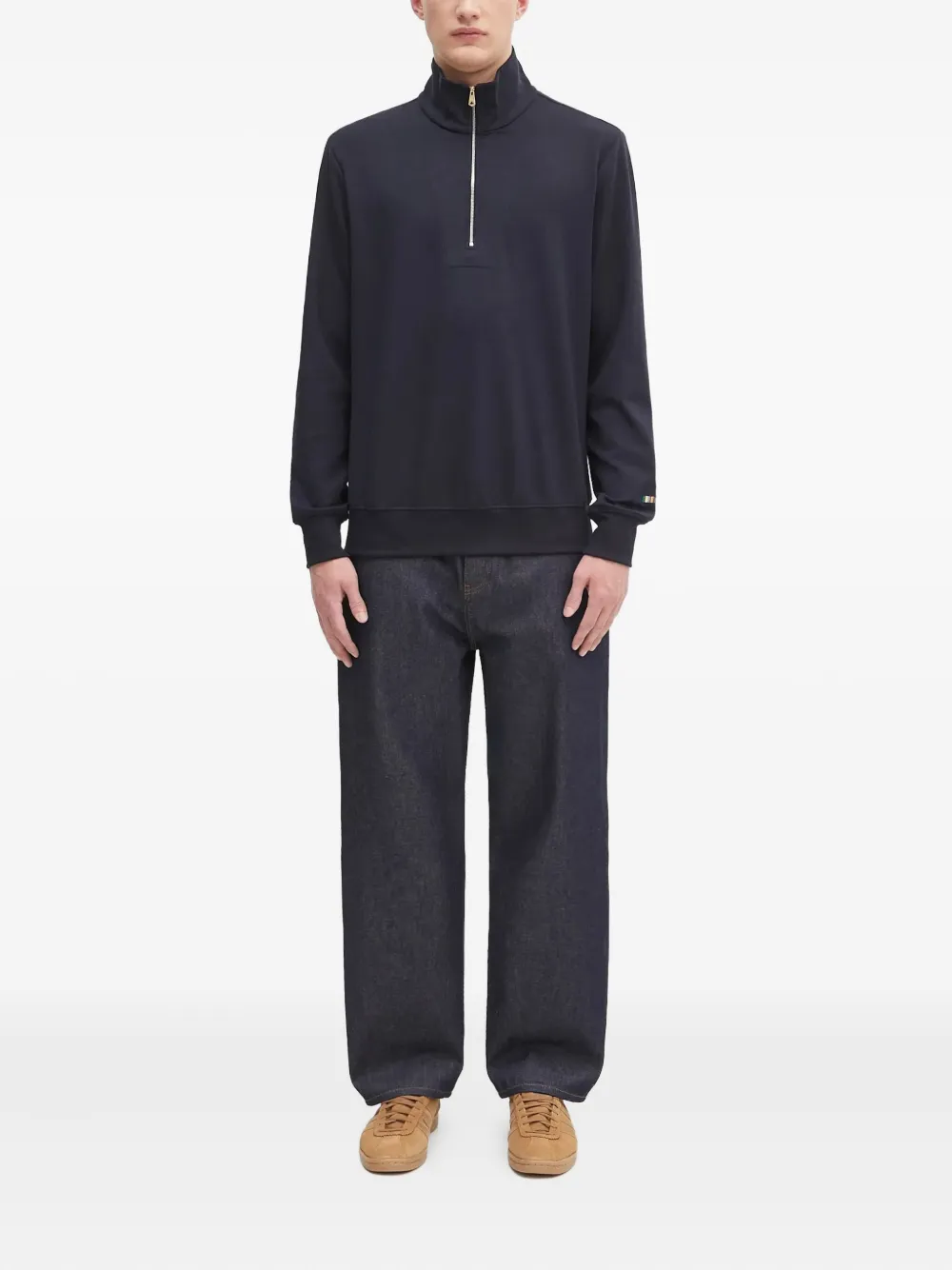Paul Smith zip-neck multi-stripe sweatshirt | Sweatshirts | Image 2