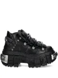 NEW ROCK metallic-detail platform sneakers - Black
