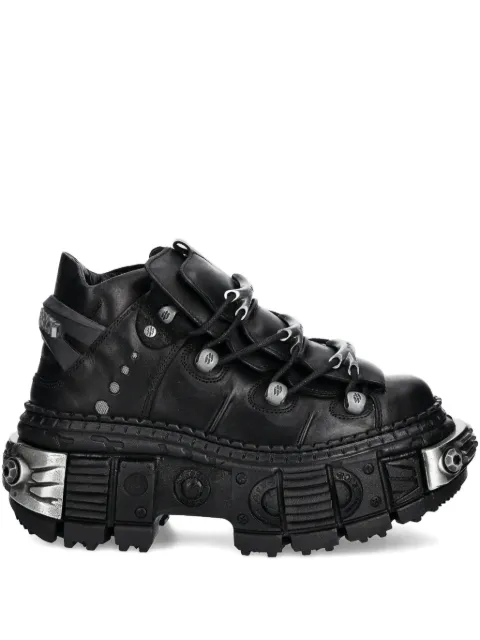 NEW ROCK metallic-detail platform sneakers