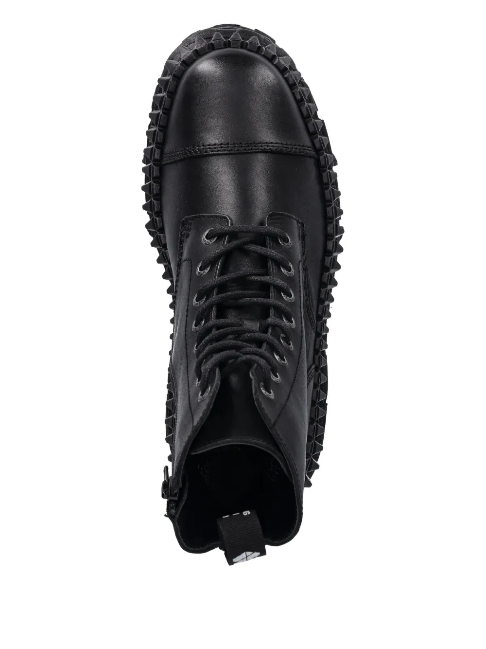 NEW ROCK 90mm lace-up platform combat boots Black