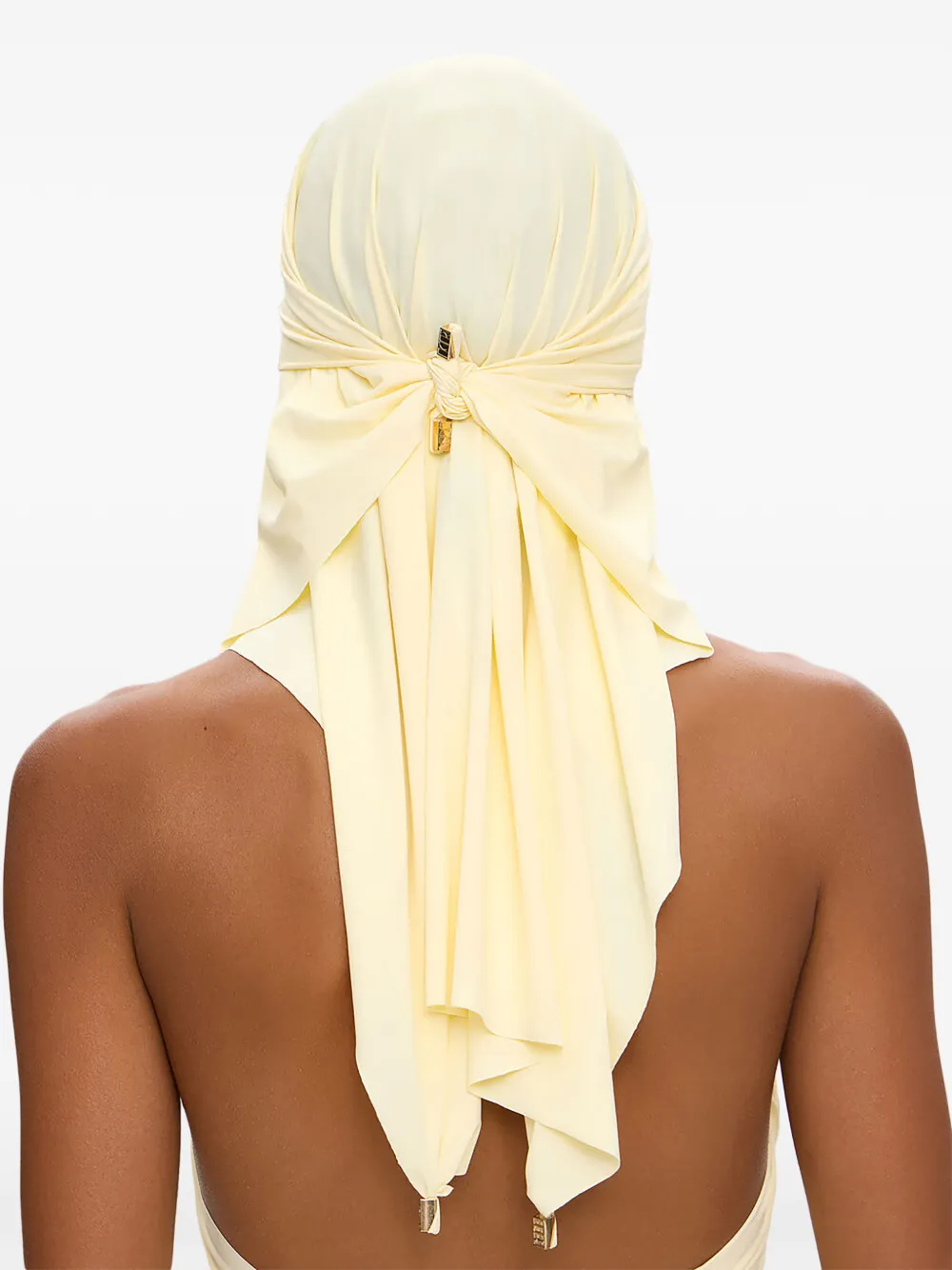 Korobeynikov Draped Headscarf In Yellow