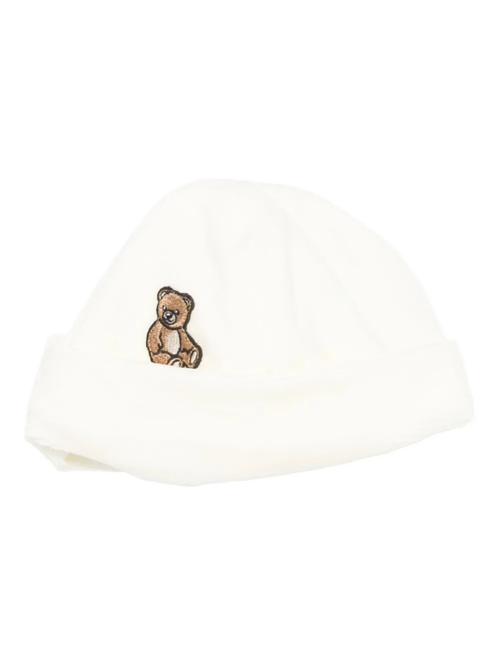 Moschino Kids Romperset met geborduurde teddybeer Wit