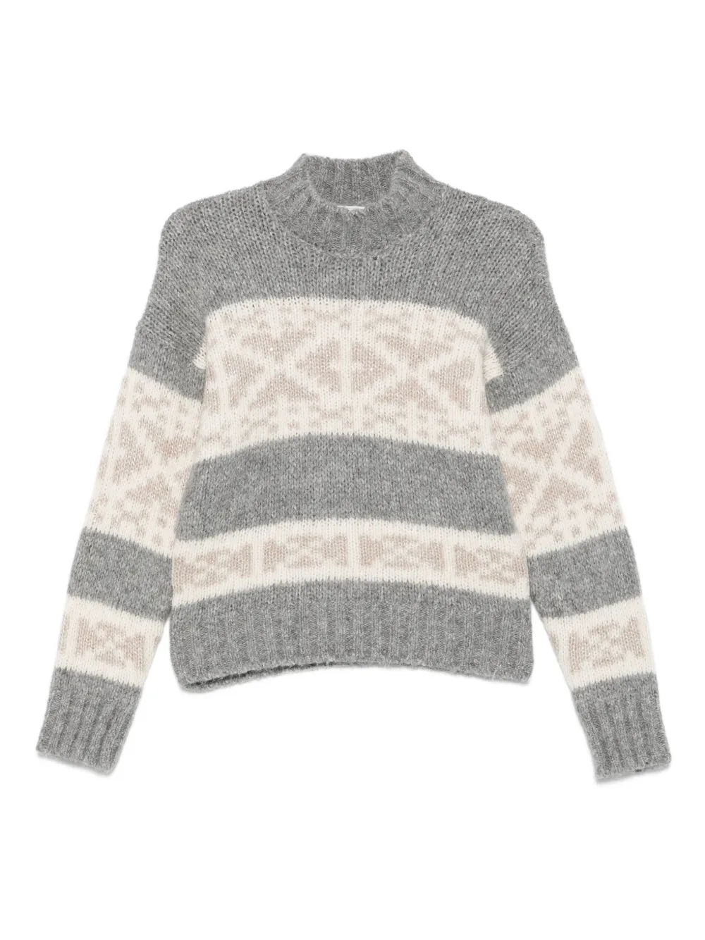 Peserico snowflake-striped sweater | グレー | Image 1