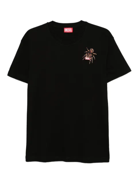 Diesel Camiseta com aplicação de aranha