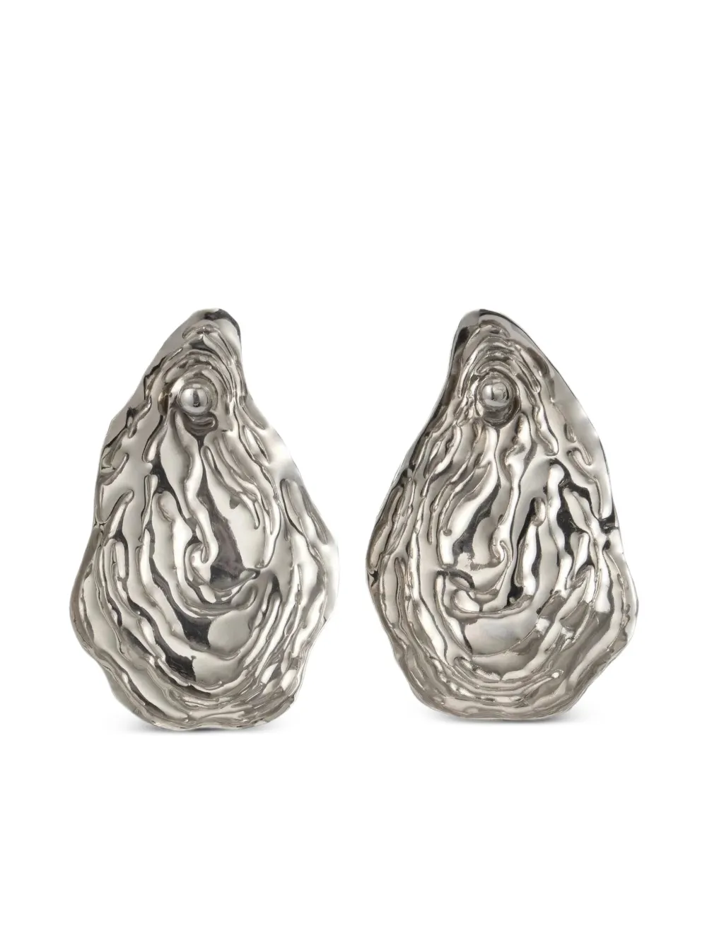 KOROBEYNIKOV aretes con concha de ostra | plateado | Image 1