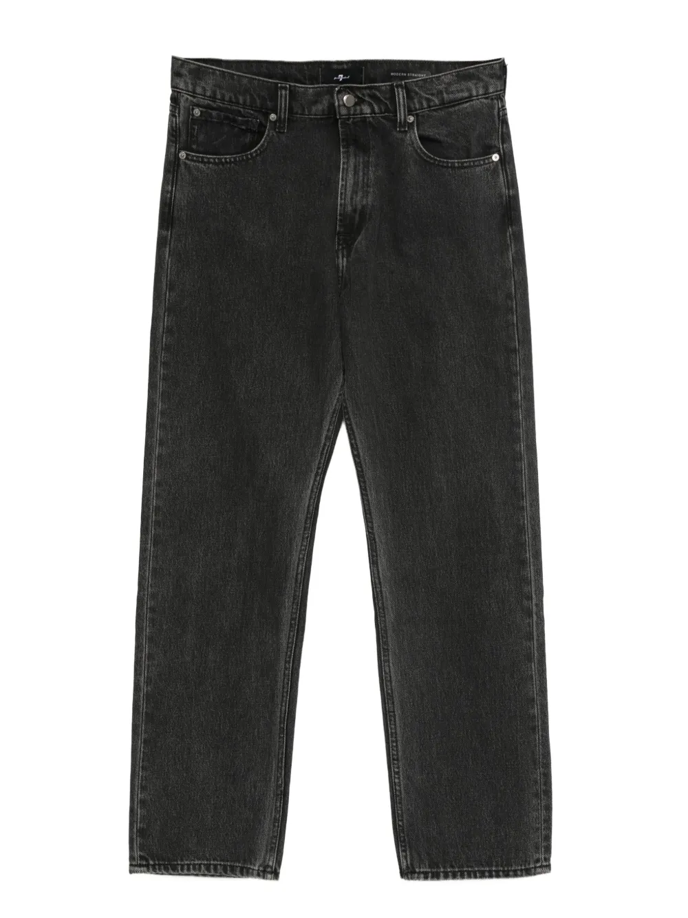 7 For All Mankind Modern Straight five-pocket jeans | Black | Image 1
