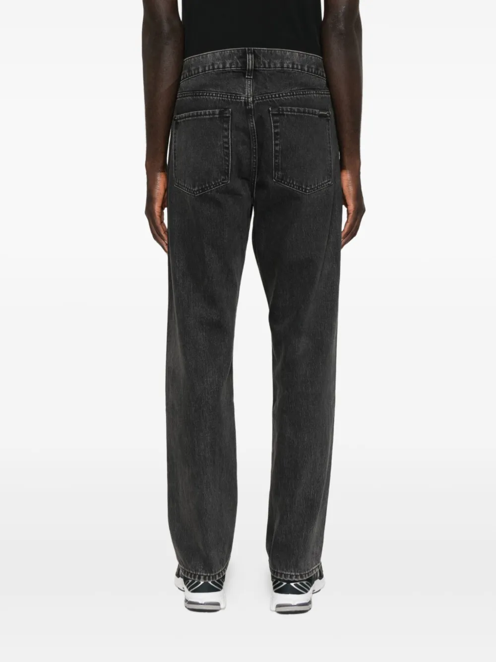 7 For All Mankind Modern straight jeans met vijf zakken Zwart