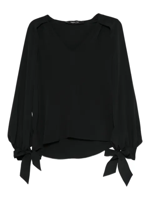 Federica Tosi tie-cuff V-neck top