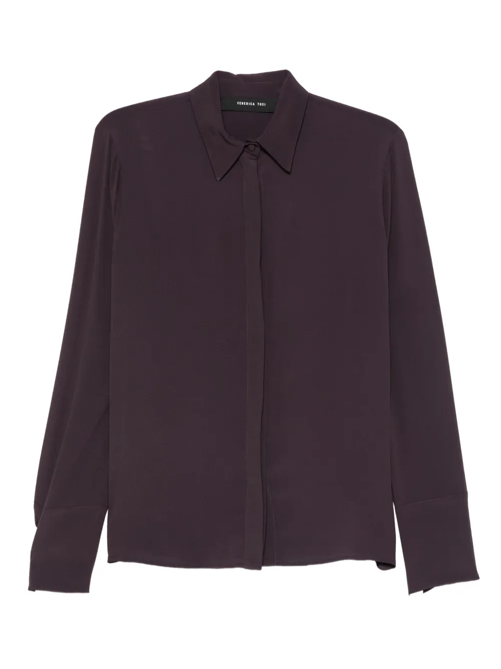 Federica Tosi button-down shirt - パープル Federica Tosi button-down shirt - パープル