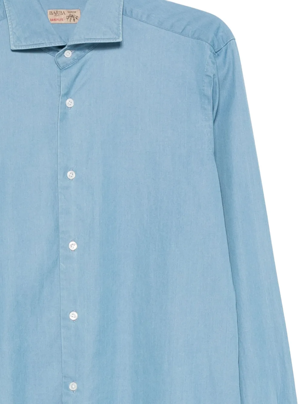 Barba Overhemd met lange mouwen Blauw